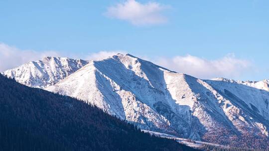 西藏高原雪山日出日落延时