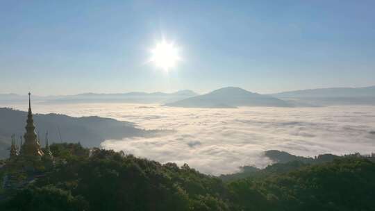 景迈山茶山云海日出