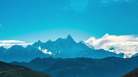 4k延时西藏318国道色季拉南迦巴瓦雪峰