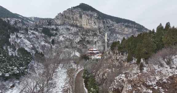 淄博沂源鲁山冬季航拍