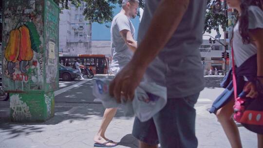 巴西圣保罗城市街头人文视频视频素材模板下载