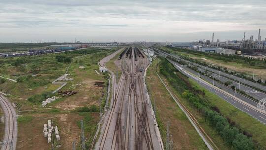 航拍铁路线路