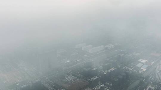 云层下的杭州余杭区视频素材模板下载