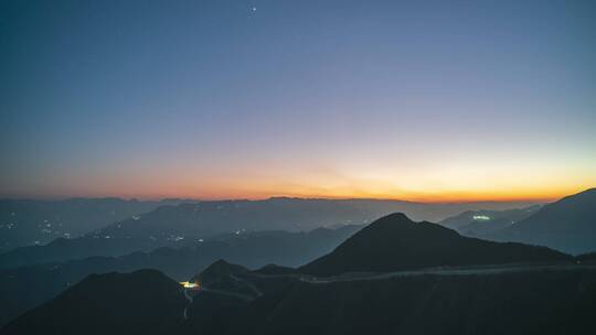 重庆 巫山神女峰景区星空延时摄影