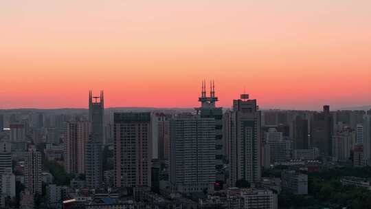 航拍洛阳城市风光