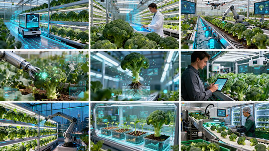 智能温室西兰花种植 科技赋能现代农业