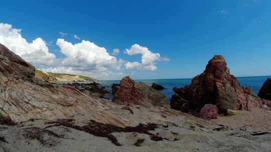 海边海岸延时拍摄