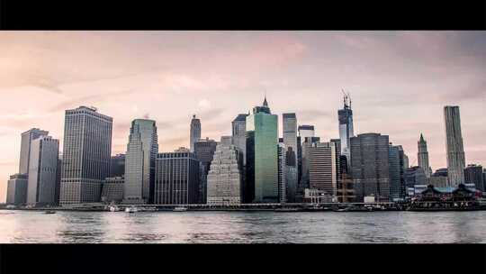 国外城市街景人文风景欧洲美国纽约建筑夜景视频素材模板下载