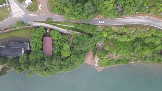 航拍道路交通车辆行驶