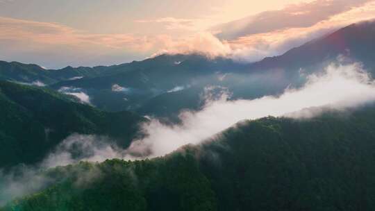 4k航拍云雾山川云海美丽中国大气风景视频