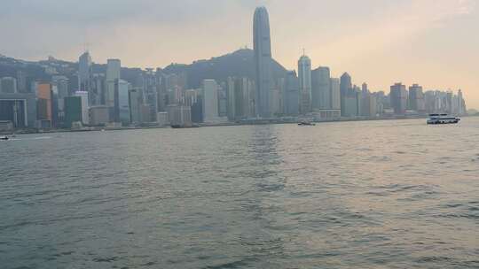香港维多利亚港湾空镜