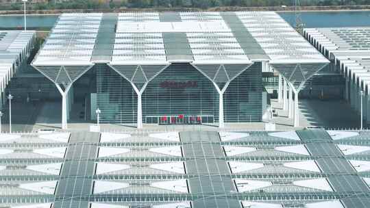 航拍天津国家会展中心