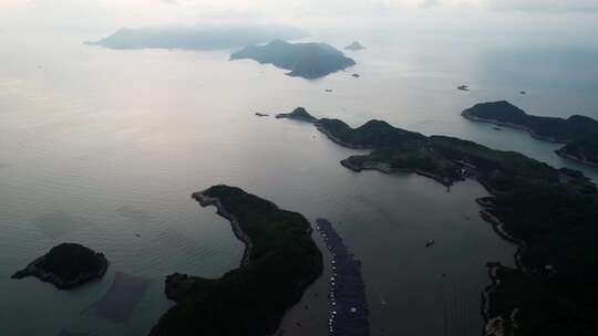 霞浦三沙花竹村海上滩涂日出朝霞自然风光