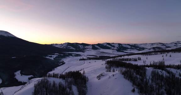 新疆旅游地-喀纳斯、禾木（冬季雪景）