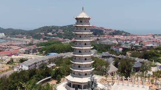 福建湄洲岛5A景区航拍