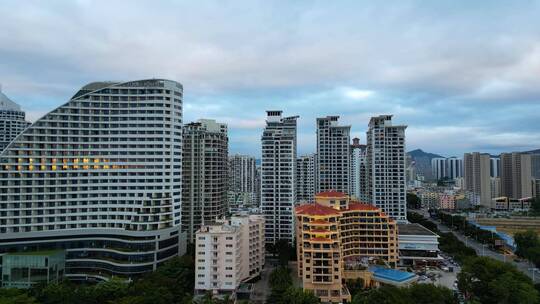 三亚河城市风景风貌