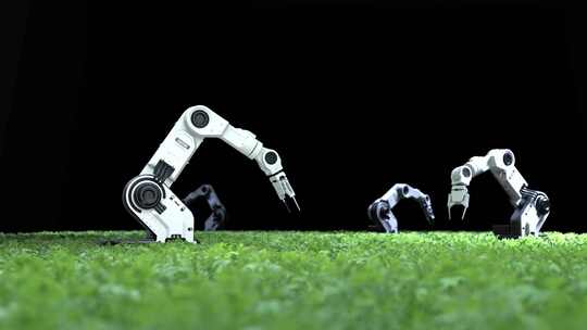 未来科技机器人种植蔬菜