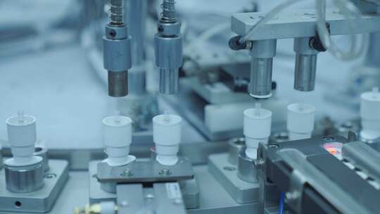 医疗药瓶生产机械化制造视频素材模板下载
