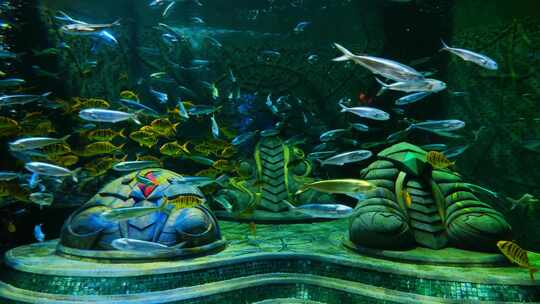 鱼群海洋馆水族馆海底世界