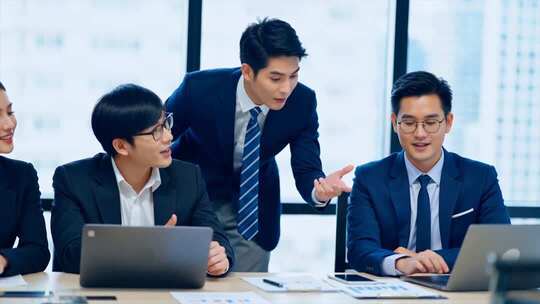 企业团队 讨论会 职场 商业洽谈 合作