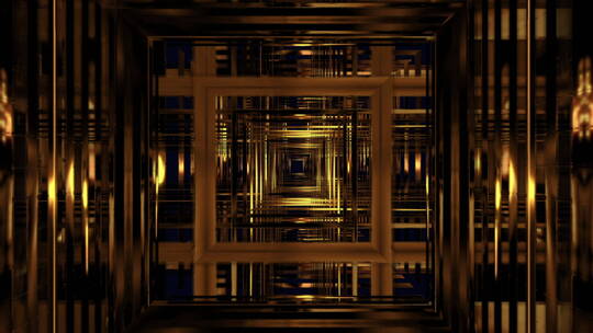 彩色抽象科技灯隧道视频素材模板下载