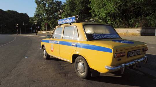 复古的俄罗斯警车
