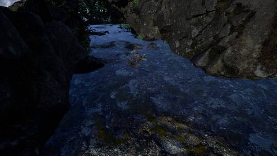 砂岩峡谷壁上的银河系