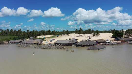 巴西Jericoacoara。巴西东北部度假旅行的热带风景。