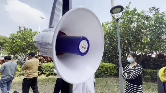 核酸检测点喇叭扬声器