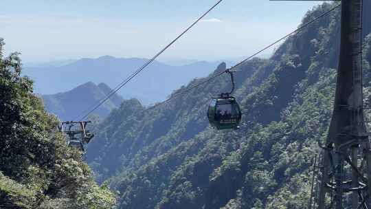 江西上饶三清山空中缆车索道