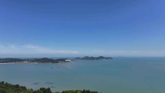 海上岛屿自然风光全景