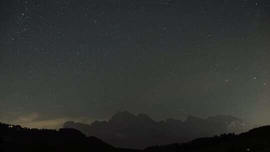 星星，白云石，意大利，阿尔卑斯山