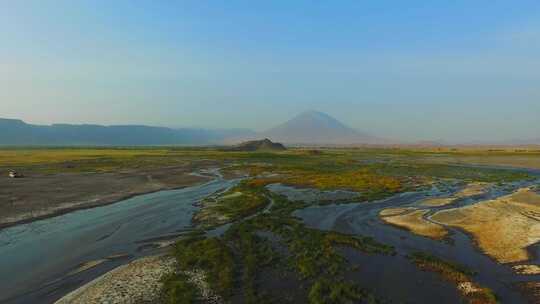 非洲纳特龙湖 伦盖火山 非洲自然风光