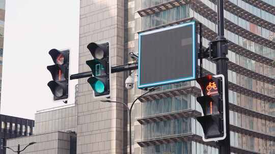 红绿灯 红绿灯倒计时 交通信号灯视频素材模板下载
