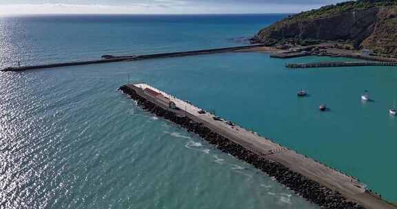 4K航拍新西兰奥玛鲁海岸风光