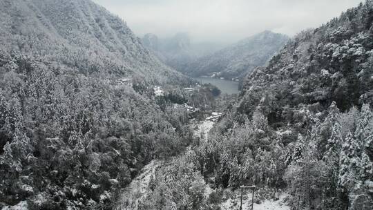 张家界雪景航拍旅游宣传片