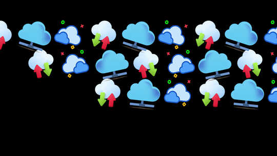 云图标循环动画背景