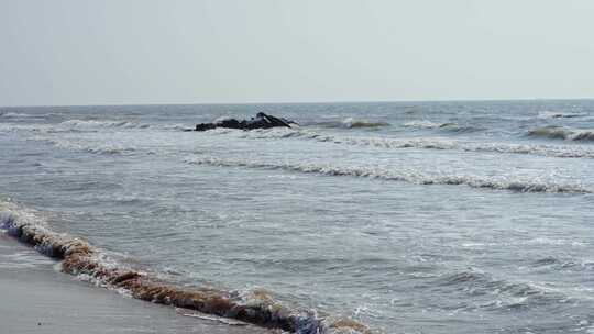 海水海风波涛后浪推前浪 带原声 大海自然