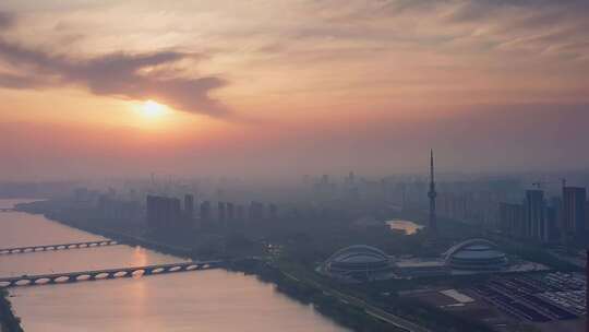 城市空镜头 三四线城市 文明城市 卫生城市