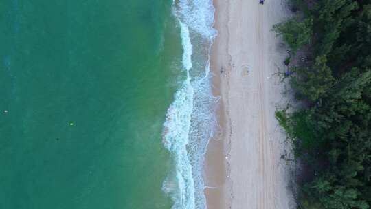 阳江珍珠湾海滩航拍