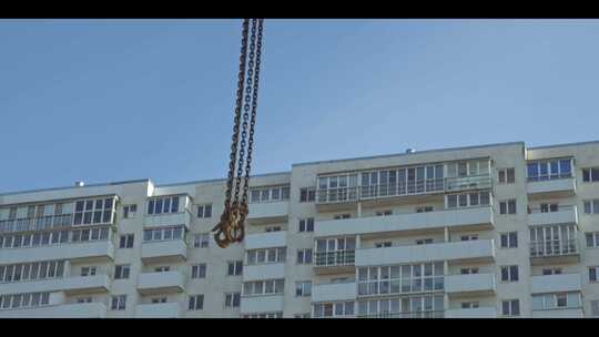 城市建设地产开发建筑工地塔吊4k素材视频素材模板下载