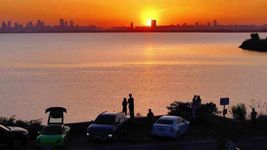 唯美大气日出日落夕阳城市合集