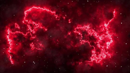 红色科幻宇宙空间背景视频