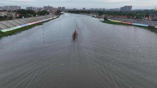 中国江门市鹤山市华侨城古劳水乡赛龙舟