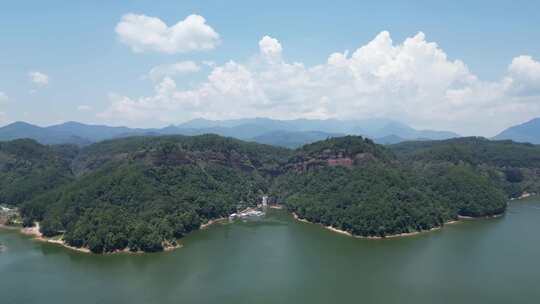 航拍福建泰宁大金湖景区