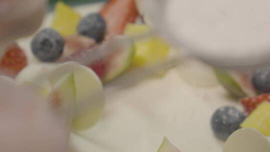 装饰水果奶油蛋糕视频素材模板下载
