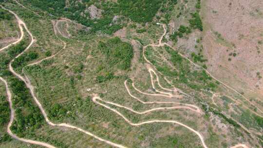 十八盘盘山公路山区道路