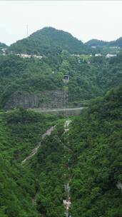 航拍湖北宜昌西陵峡风景竖屏