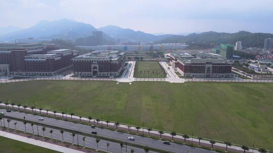 航拍中山大学珠海校区建筑