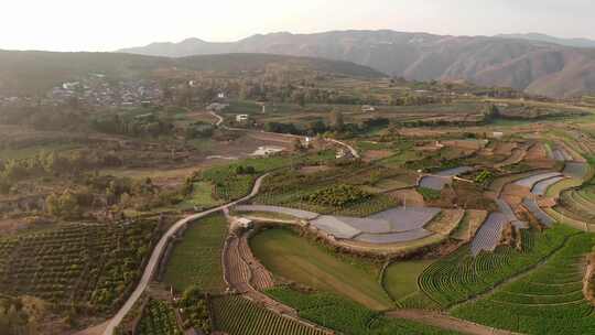 中国云南田园村庄风景